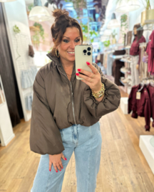 Puffer jasje Moos • Bruin
