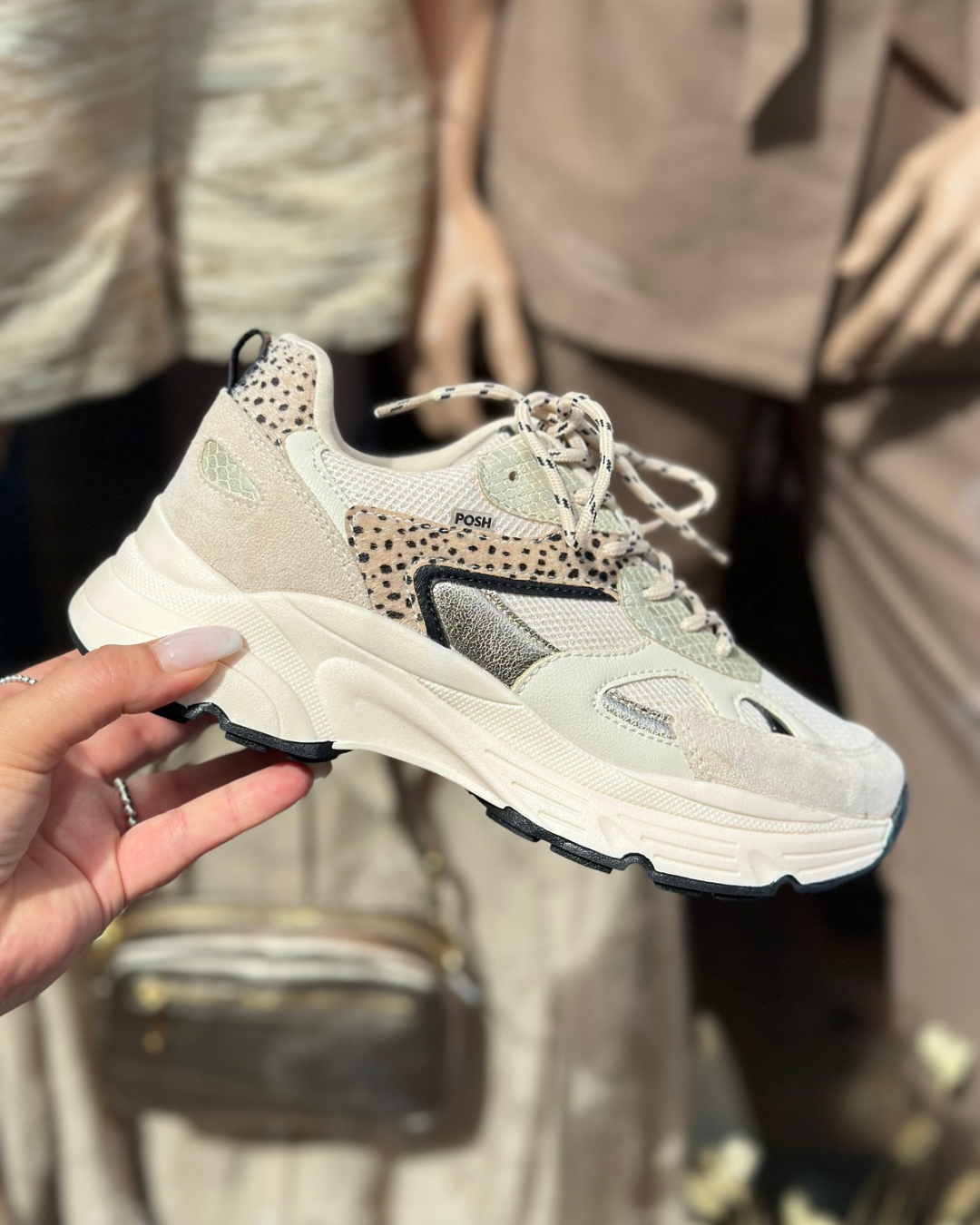 Posh sneakers Ayoki | Warm beige