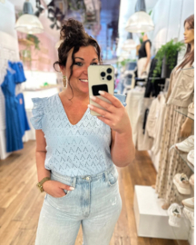 Top Amalina | Lichtblauw