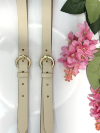 Leren riem Roos 230 - Zand