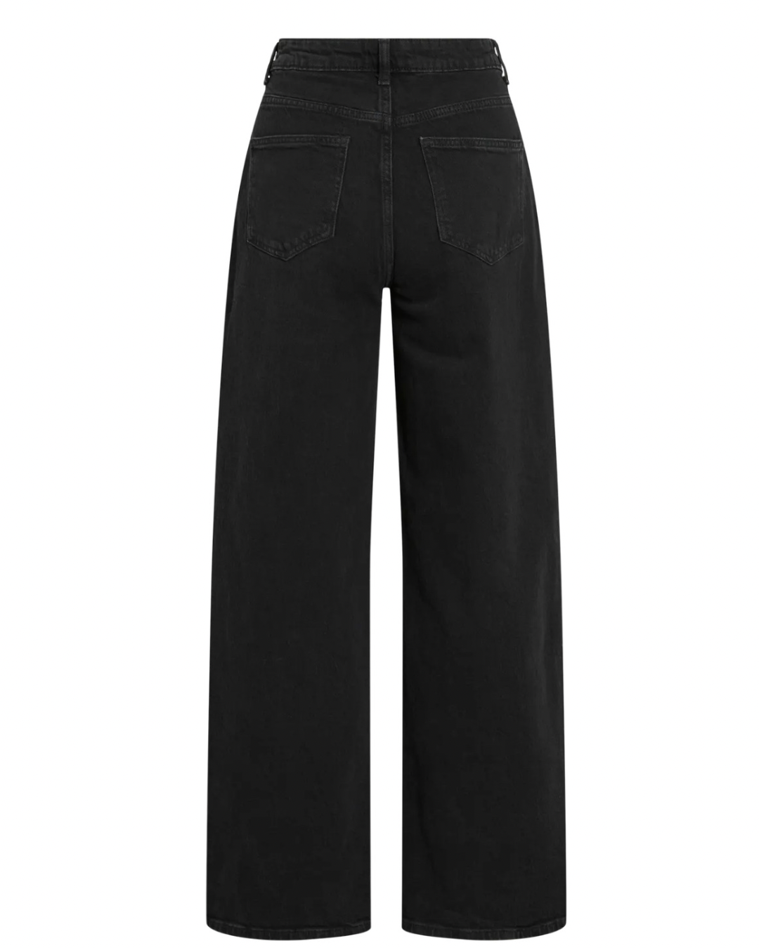 Freya hw wide fit jeans - Zwart