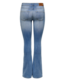 Blush mid waist flare jeans | Light blue
