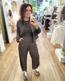 Barrel pantalon Leora - Coffee