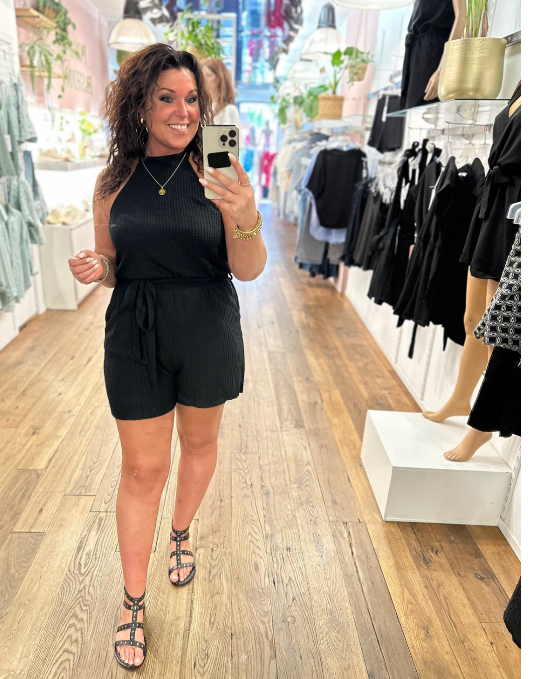 Playsuit Alisi  - Zwart