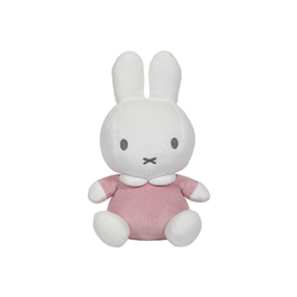 Nijntje Miffy knuffel rammelaar roze rib