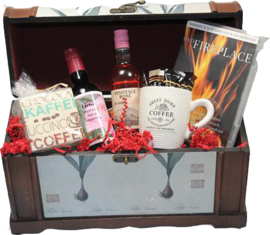 Felicitatie in cadeau kistje met sluiting
