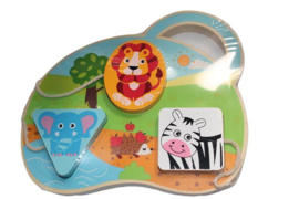 Babycadeau lichtblauw in Volkswagen kever