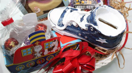 Sinterklaas cadeaumandje met spaarpot