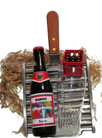 Barbecue cadeau met felicitatie etiket