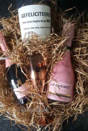 wijnpakket J.P. Chenet met eau de parfum roze