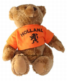 Beer met oranje hesje Holland