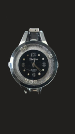 Dames Horloge zilverkleur met strass