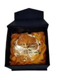 Grote Diamant van geslepen glas voor Huwelijksjubileum