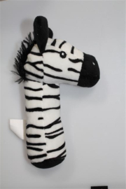 Baby houten trekkar met babynaam Zebra