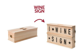 Rack Pack Wine Sign inclusief rode of witte wijn