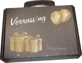 Ontbijt cadeau pakket in verrassings koffertje