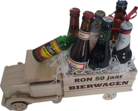 Abraham Bierwagen gevuld met divers bier en bierartikel