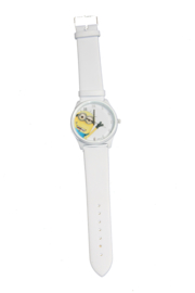 Minion Horloge met witte band