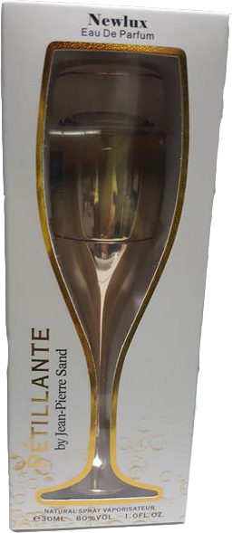 Eau de Parfum model champagne glas for Women Petillante Newlux