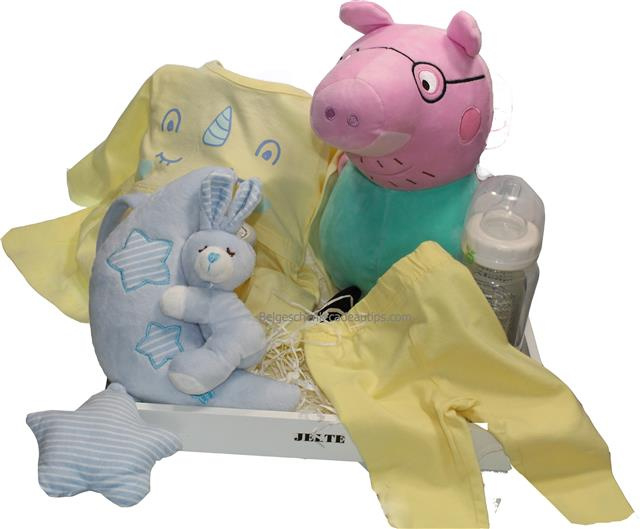 Baby cadeau Peppa Pig met babynaam