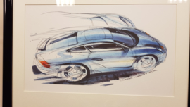 Dessin de conception porsche 996 - Steve Murrett 1992