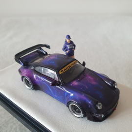 Porsche 911 964 RWB Star pourpre Time micro 1/64