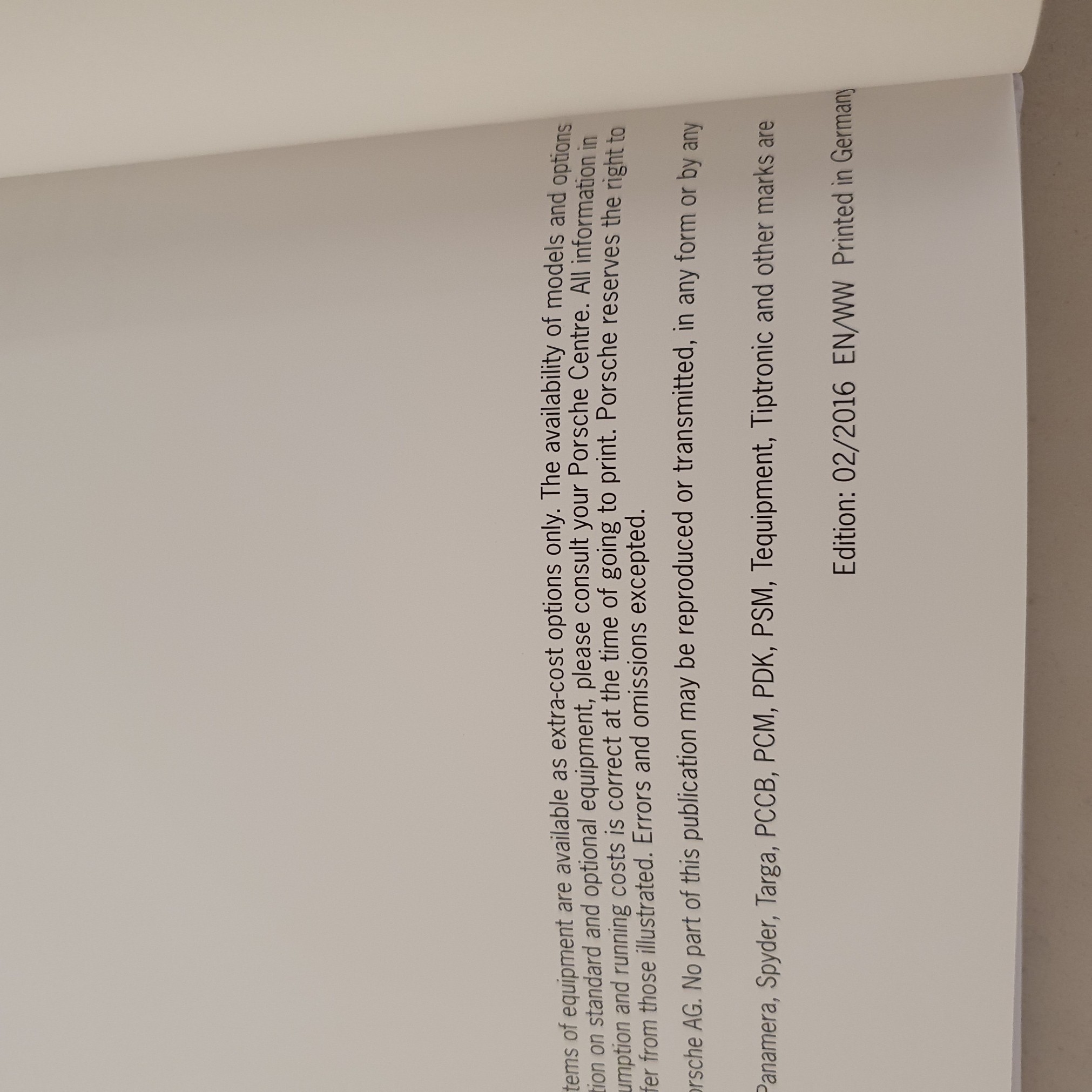 Porsche Technology Glossary - EN WMAU7701003020