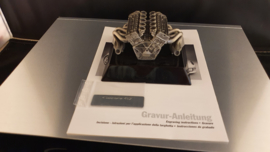 Porsche Carrera GT owners box with engine block sculpture, brochure and video
