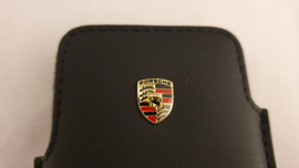 Porsche leren beschermhoes iPhone 4 - zwart leer