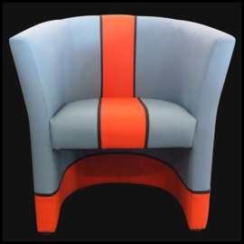 Porsche cabriolet chair Gulf n° 21 racing design