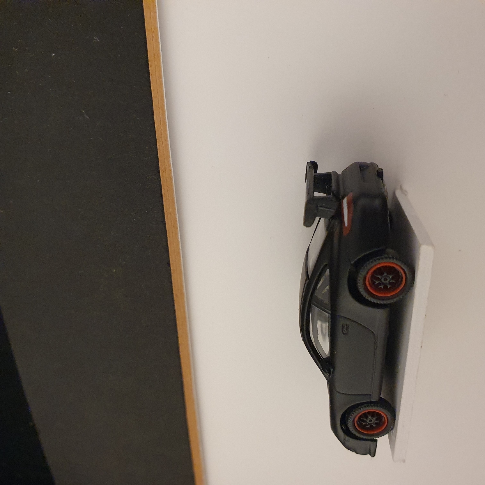 Porsche 911 991 GT3RS zwart in kaderbox - schaal 1:87