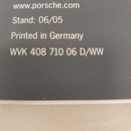 Brochure Porsche Cayenne Couverture Rigide 2006 - DE WVK40871006