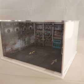 Diorama Porsche RWB Parking d'usine 1/64 Moxtoys