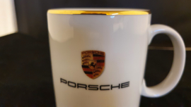 Porsche mug with gold edge - Porsche logo WAP1070640D