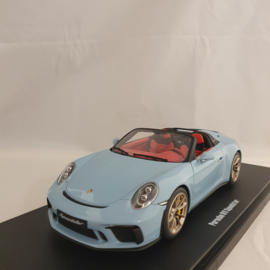 Porsche 911 991 Speedster 2019 Bleu Meissen 1/18 GT Spirit GT408
