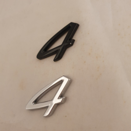 Emblème Porsche "4" 3 cm
