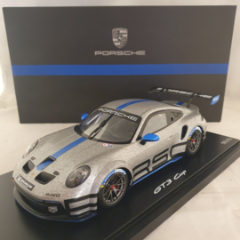 Porsche 911 992 GT3 Cup 2021 GT Argent / Bleu 1/18 Spark - WAP0219920NGT3