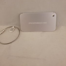 Porsche luggage tag - metal frame