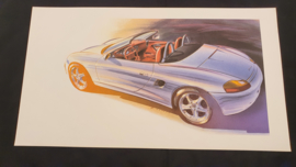 Porsche 986 Boxster - 59 x 33 cm - Grant Larson