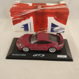 Porsche 911 GT3 (992) 2021 GB editie Rubystar 1:43 Minichamps - WAP0202710RGT3