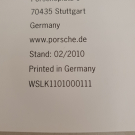 Porsche 911 997 Turbo und Turbo S Preisliste 2010 - DE WSLK1101000111