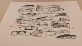 Porsche 986 Boxster portefeuille collage - Édition limitée