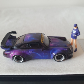 Porsche 911 964 RWB Star pourpre Time micro 1/64