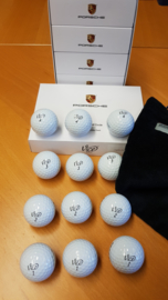 Porsche Golf Circle Vice Pro Bälle (12 Stück) mit Porsche Golf Handtuch