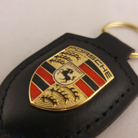 Porsche sleutelhanger met Porsche embleem - zwart WAP0500900E