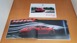 Porsche 911 991.2 GT3 brochure à couverture rigide 2017 Liste de prix incluse