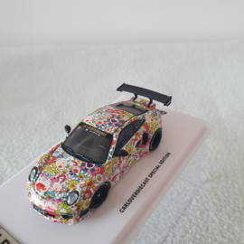 Porsche 911 997 LBWK Jaden C Sunflowers 1/64 Inno64 - In64-997LB-JCSF