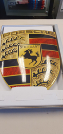 Porsche Emaille Logo  40 x 30 cm - Halem 2011