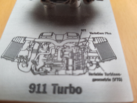 Porsche 911 997 Turbo engine block scale model VTG