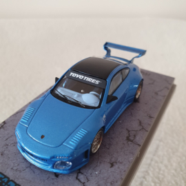Porsche 997 Old and New Slantnose blue 1/64 Tarmac - T64-TL053-BLM